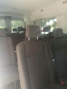 Interiores camioneta transporte